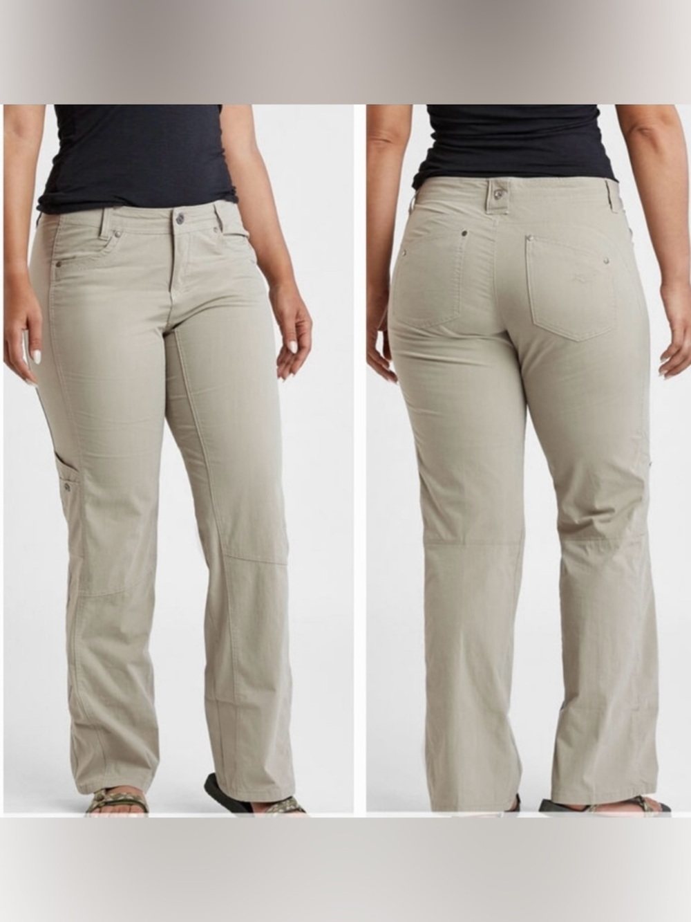 Kuhl Free Range Athletic Cargo Hiking Stretch Pants Size 8
